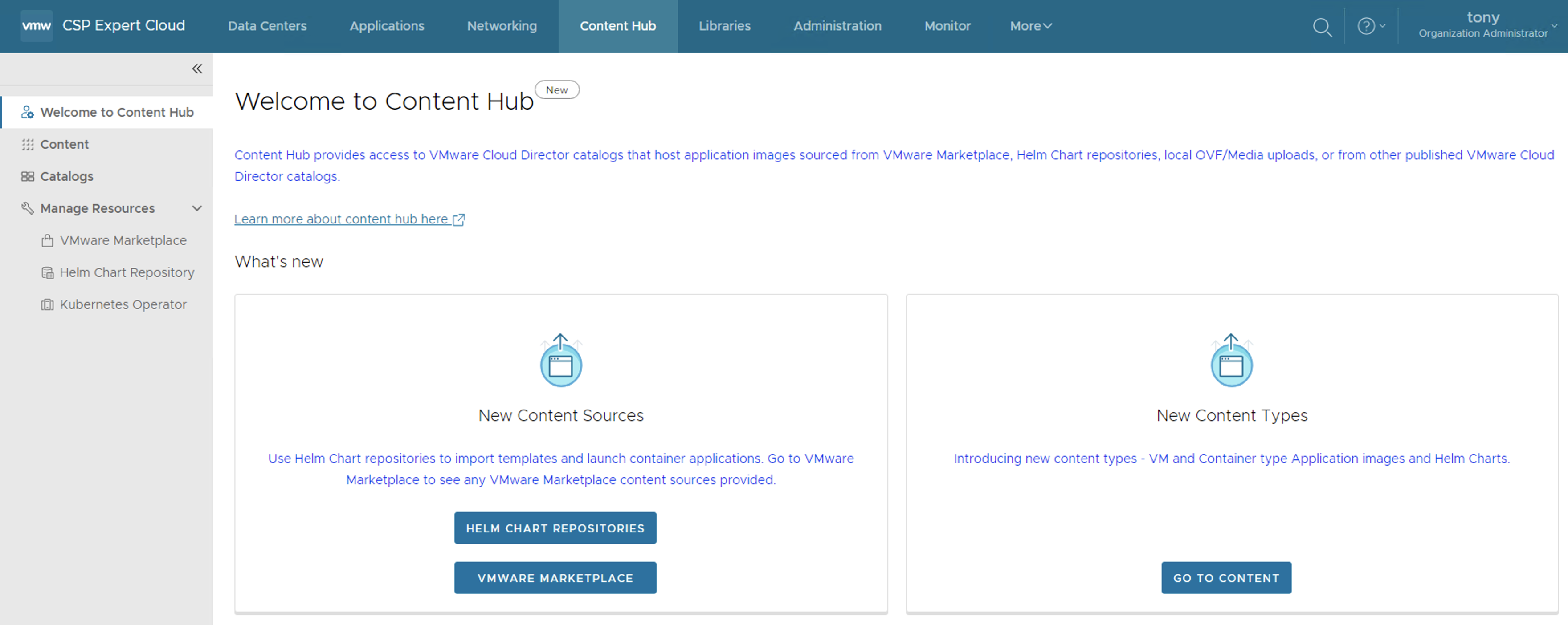 Deploy, Run, and Manage Any Application with VMware Cloud Director Content Hub
